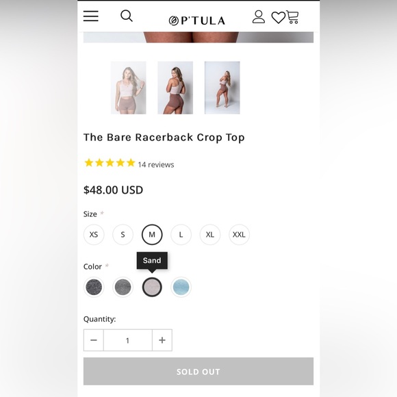 P’tula The Bare Razorback crop top - Picture 11 of 11